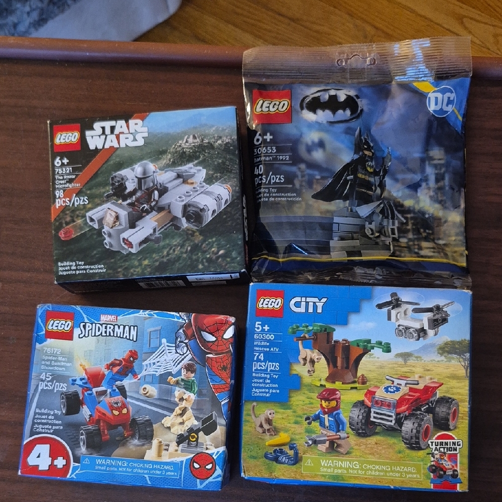 LEGO Star Wars, Batman, Spider-Man, and City Sets - Multicolor New In Sealed Box